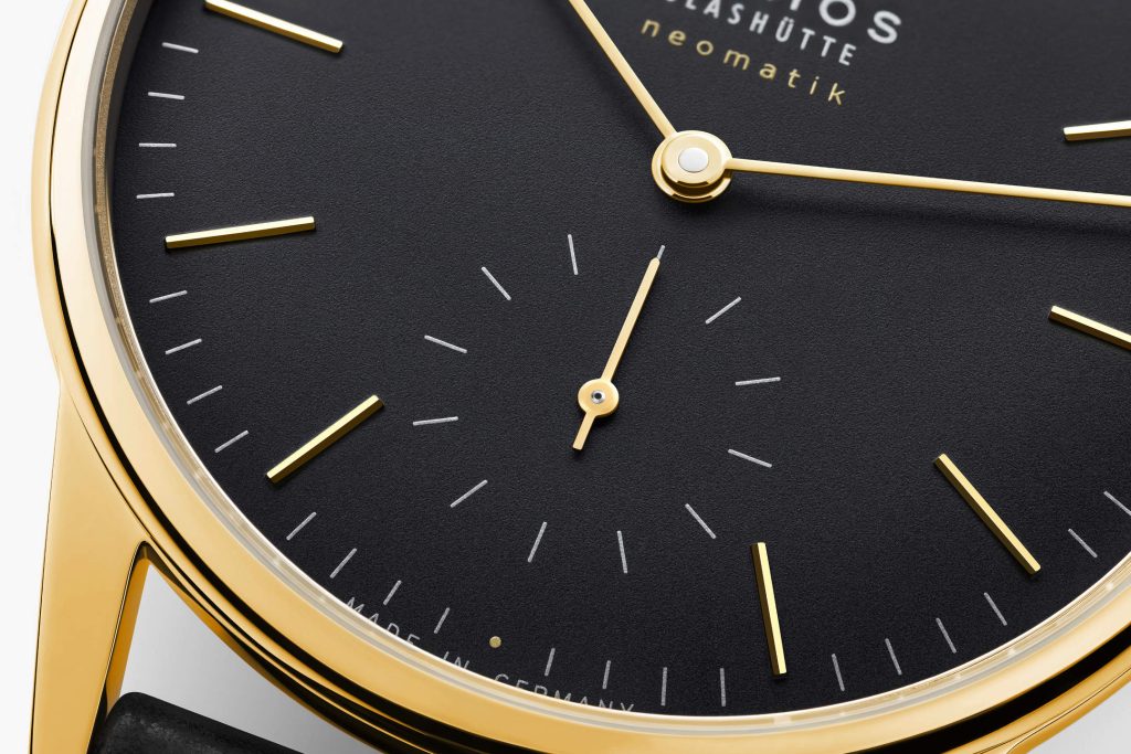 Orion gold neomatik new black - NOMOS refines the dress watch