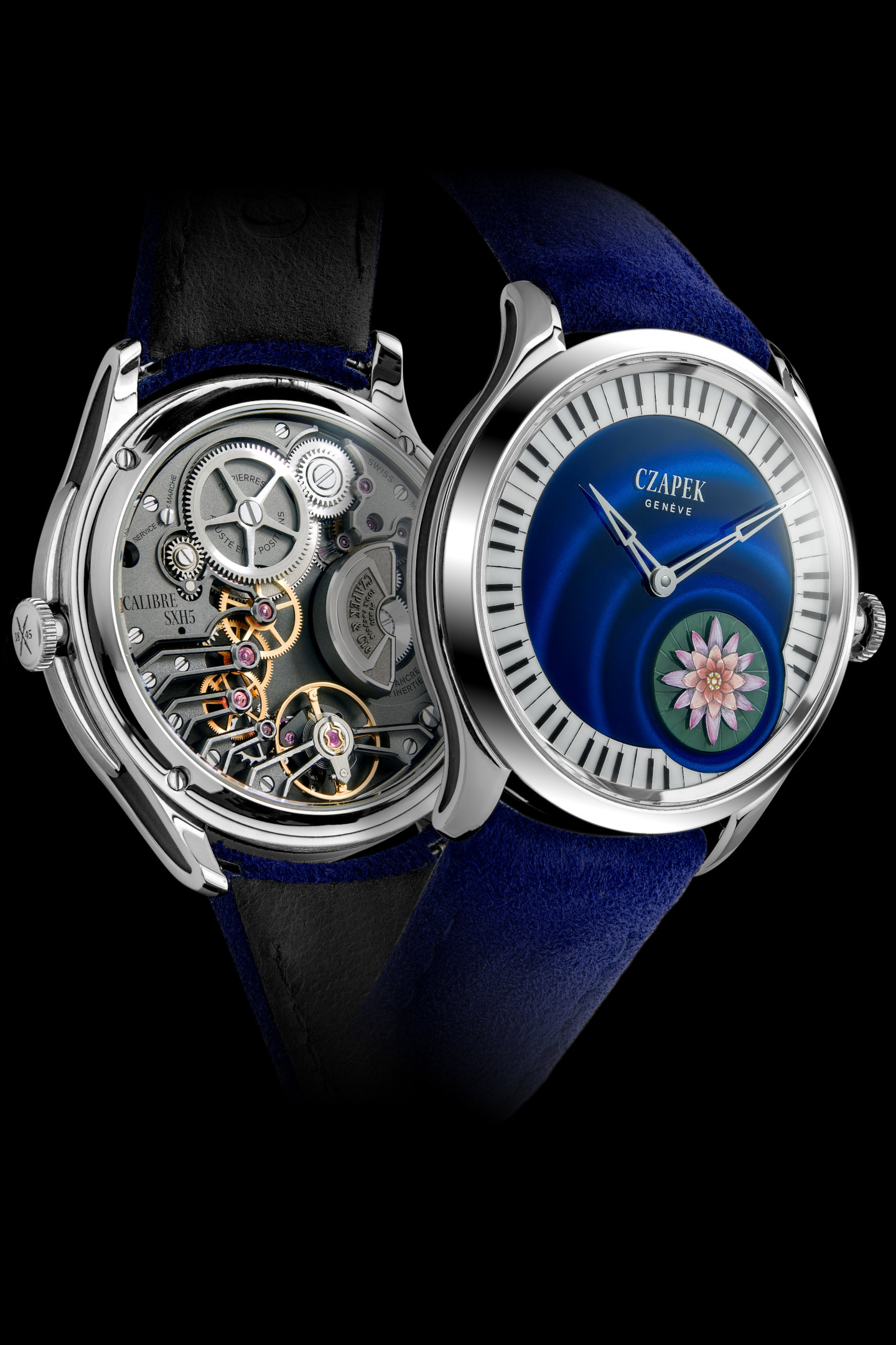 Czapek Promenade L'Ecume des Jours – water lilies, piano keys and a micro-rotor