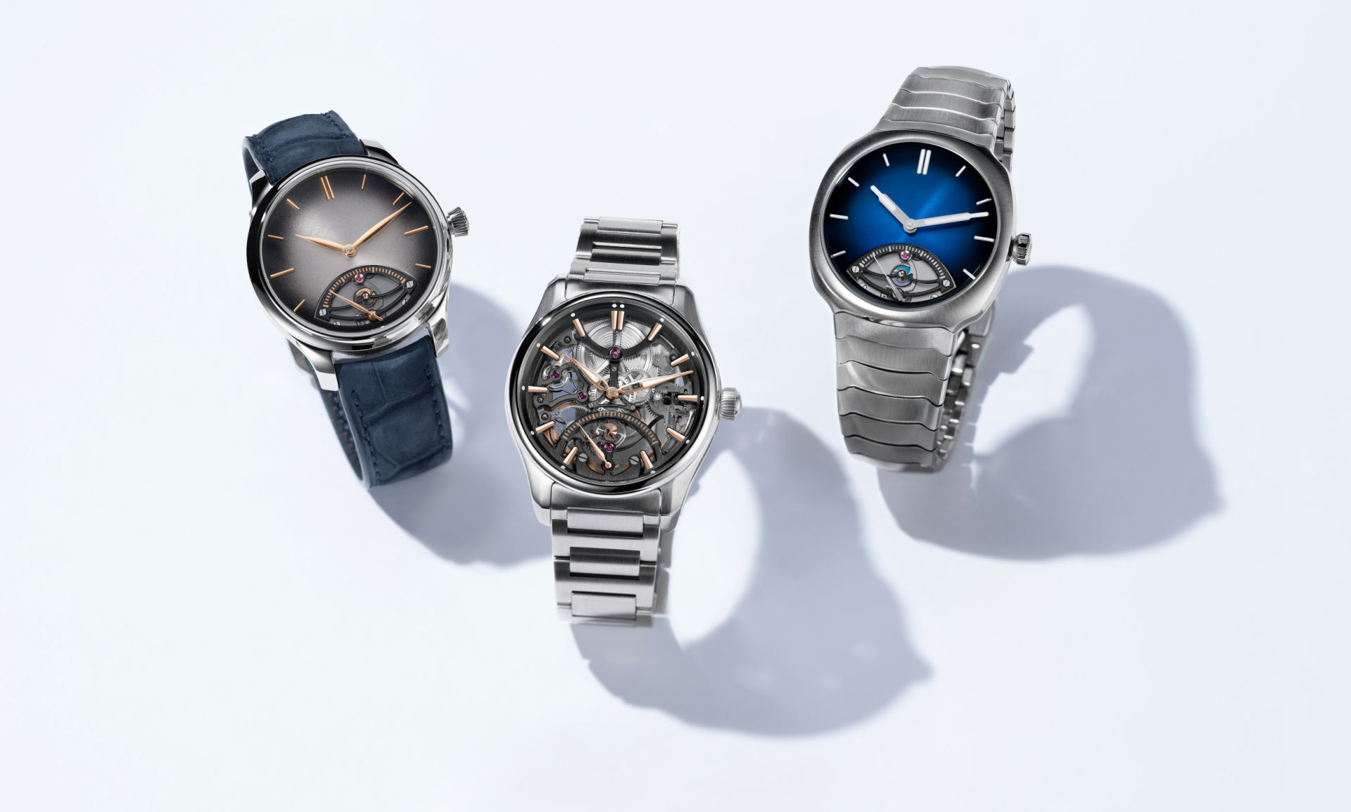 Moser Retrograde Seconds Trio One Complication, Three Characters