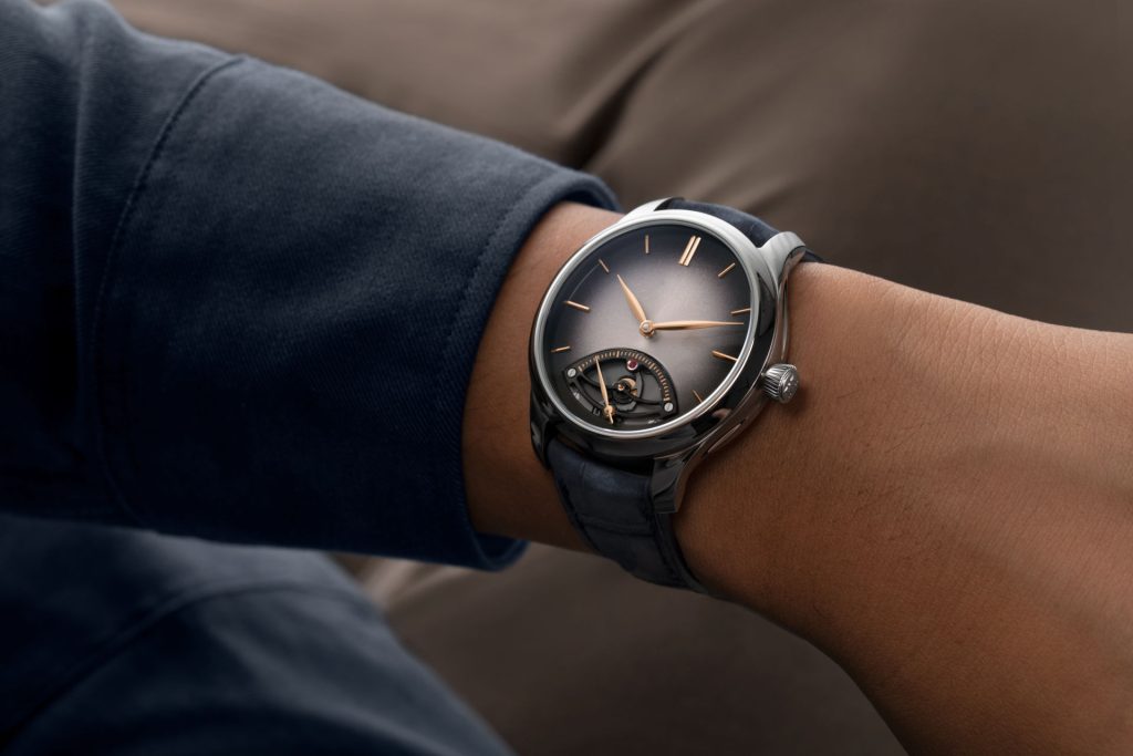 Moser Retrograde Seconds Trio One Complication, Three Characters