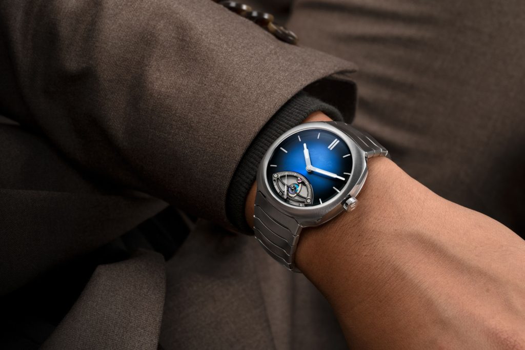 Moser Retrograde Seconds Trio One Complication, Three Characters