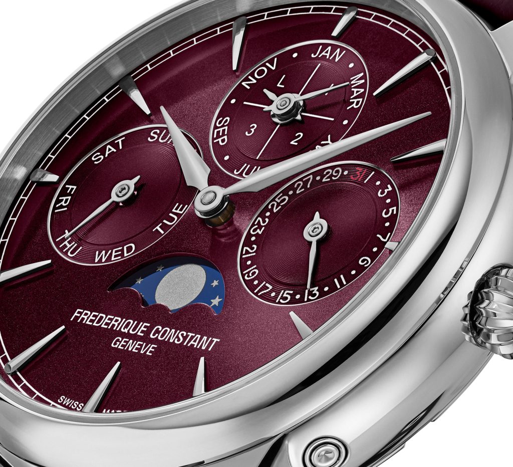 Frederique Constant Burgundy Perpetual Calendar A 100 piece Geneva Classic