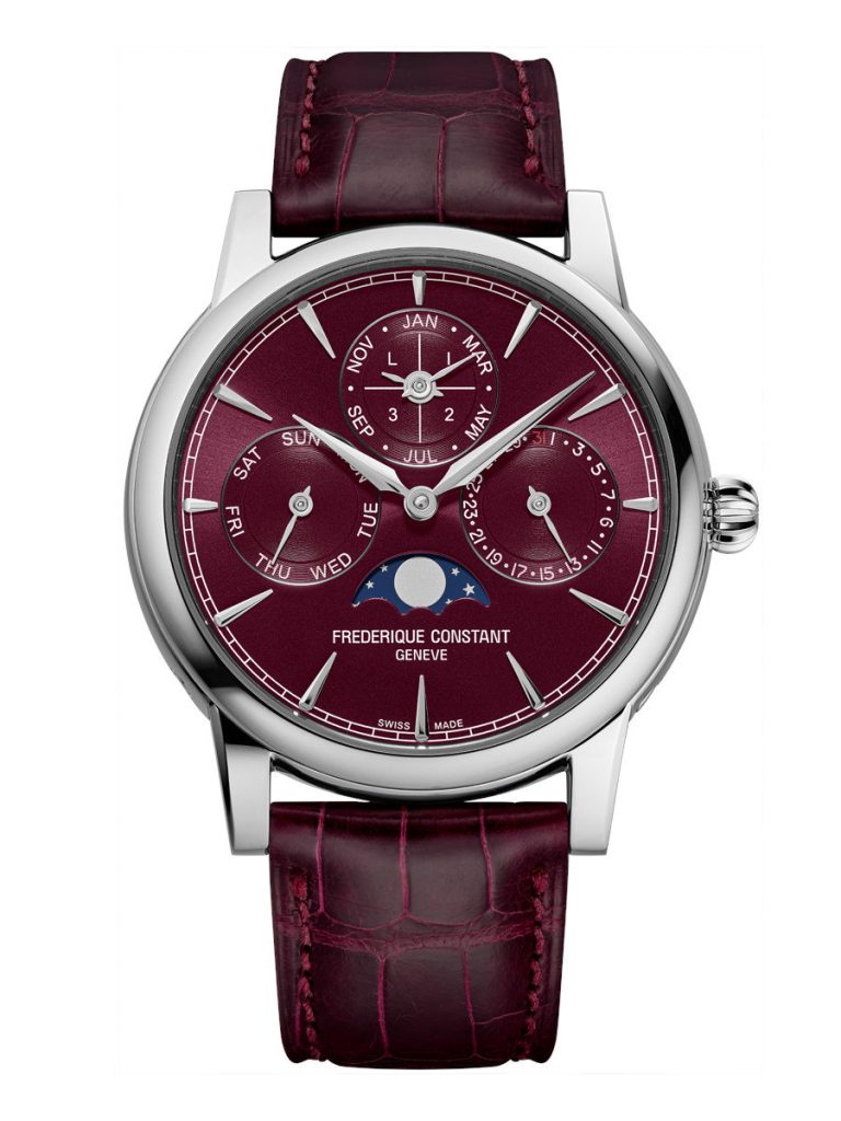 Frederique Constant Burgundy Perpetual Calendar A 100 piece Geneva Classic