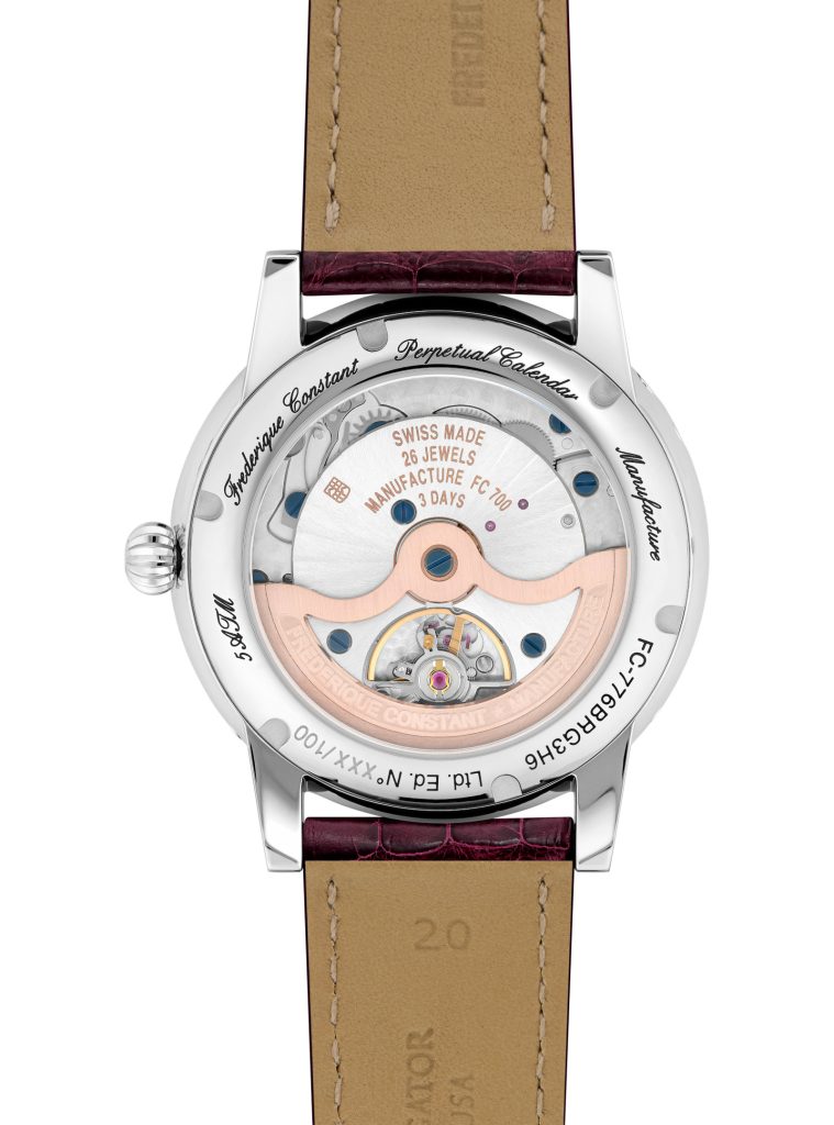 Frederique Constant Burgundy Perpetual Calendar A 100 piece Geneva Classic