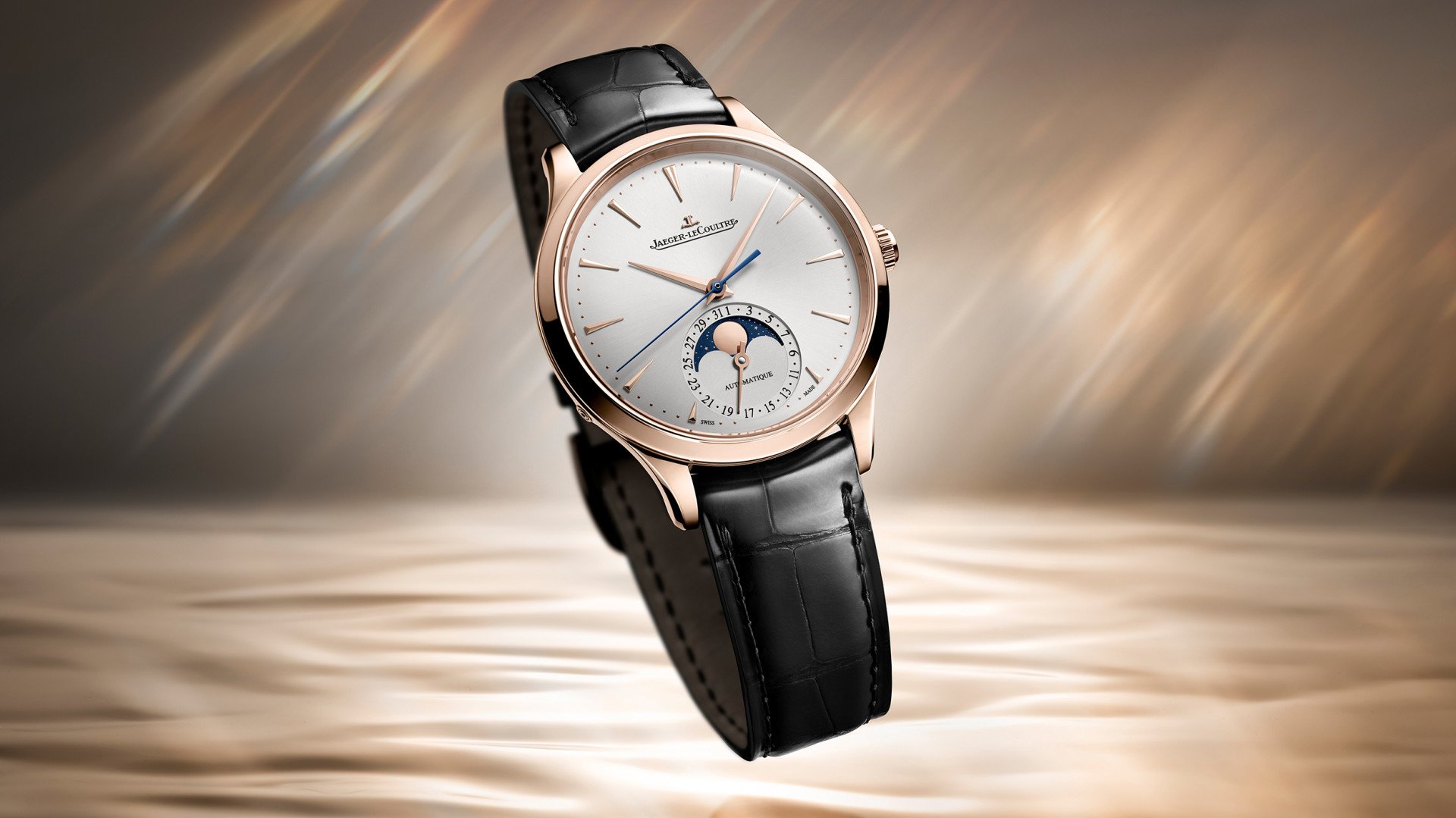 Jaeger-LeCoultre brings the Master Ultra Thin Moon to 36 mm in pink gold