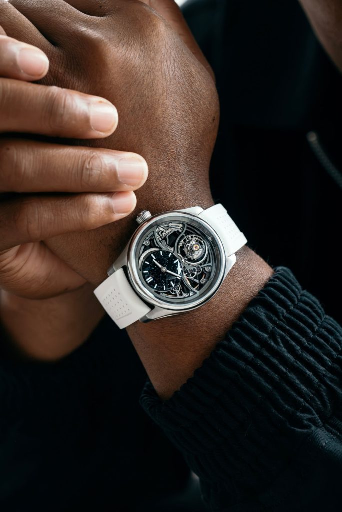 Moser Pioneer Cylindrical Tourbillon Skeleton Aventurine Saquon Barkley’s Quiet Power